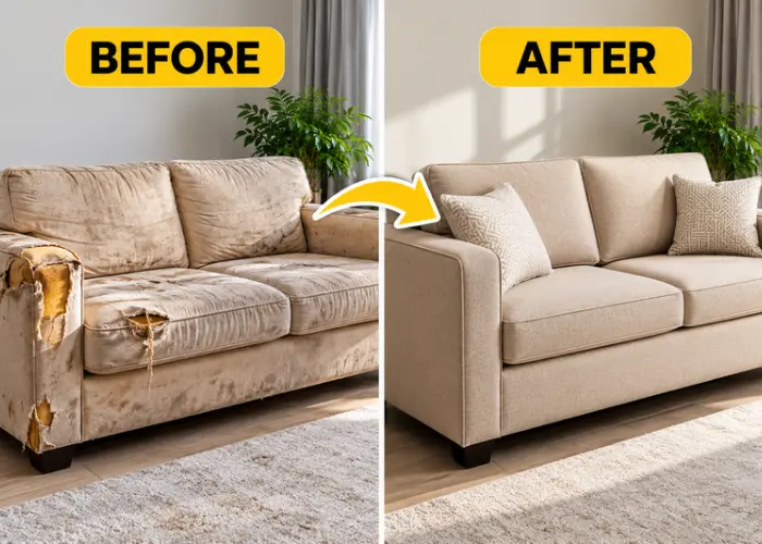 Professional sofa repair and furniture fixing service